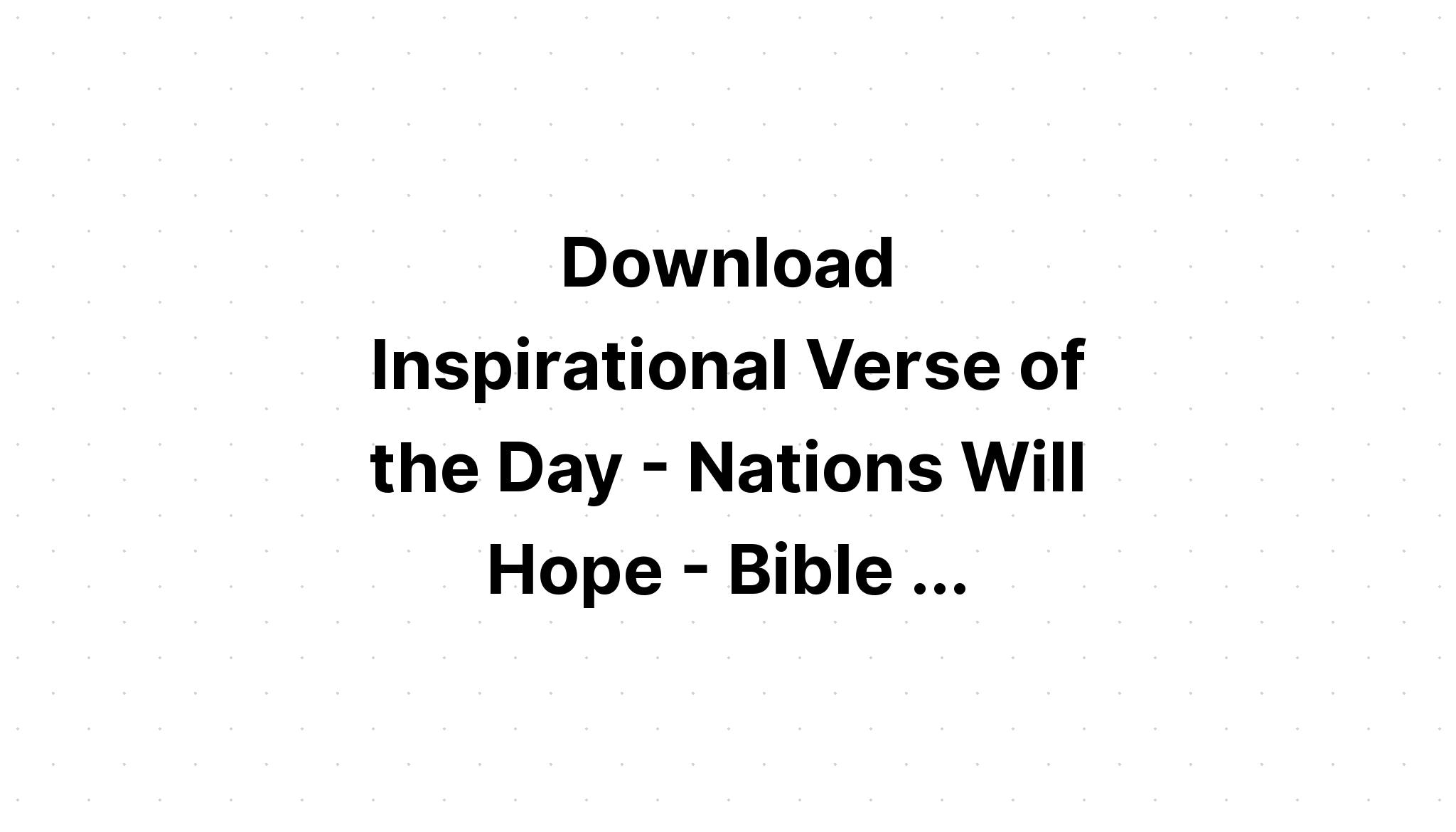 Download Bible Verses Of Hope SVG File